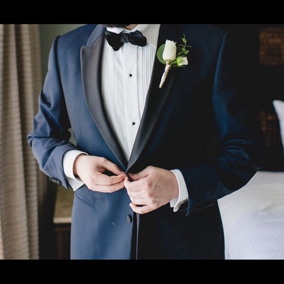 Emporio Armani Blue Dot Dinner Jacket 56LEU/44L US - Picture 3 of 7